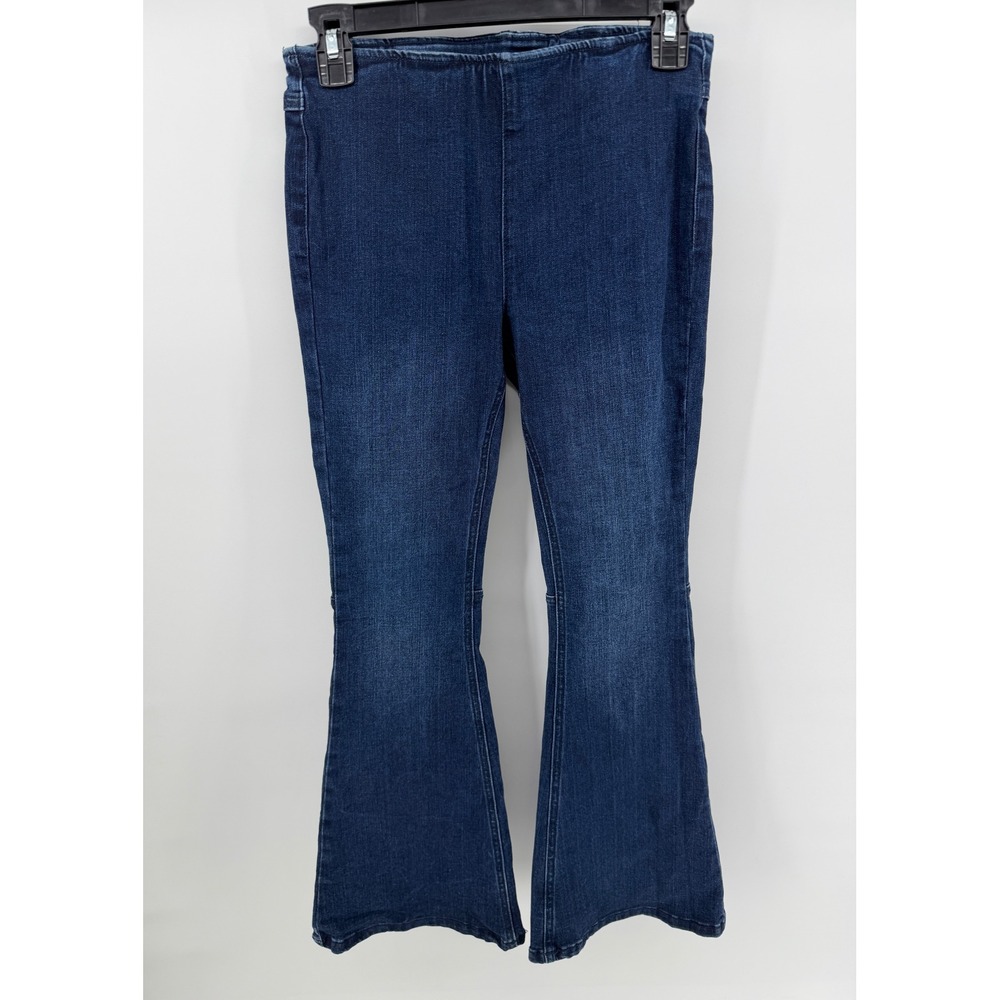 Chelsea‎ & Violet Girls Dark Wash Flare Leg Pull On Denim Jeans Blue Size Large